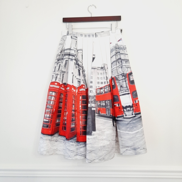 Chicwish London Calling midi skirt medium - Picture 4 of 6